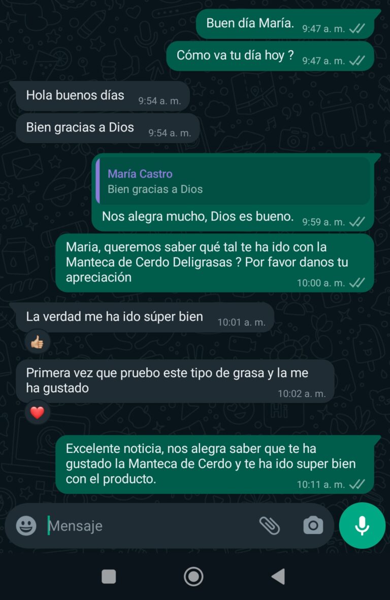 Testimonio # 1 - Cliente Deligrasas